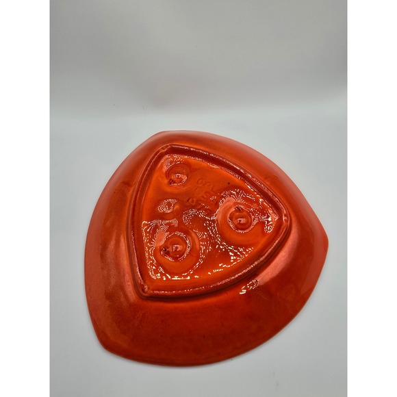 Vintage California USA Pottery Lava Glaze Volcano Ashtray Trinket Dish MCM Retro - Picture 5 of 8